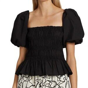 NEW ASTR The Label Savina Top in Black Size S